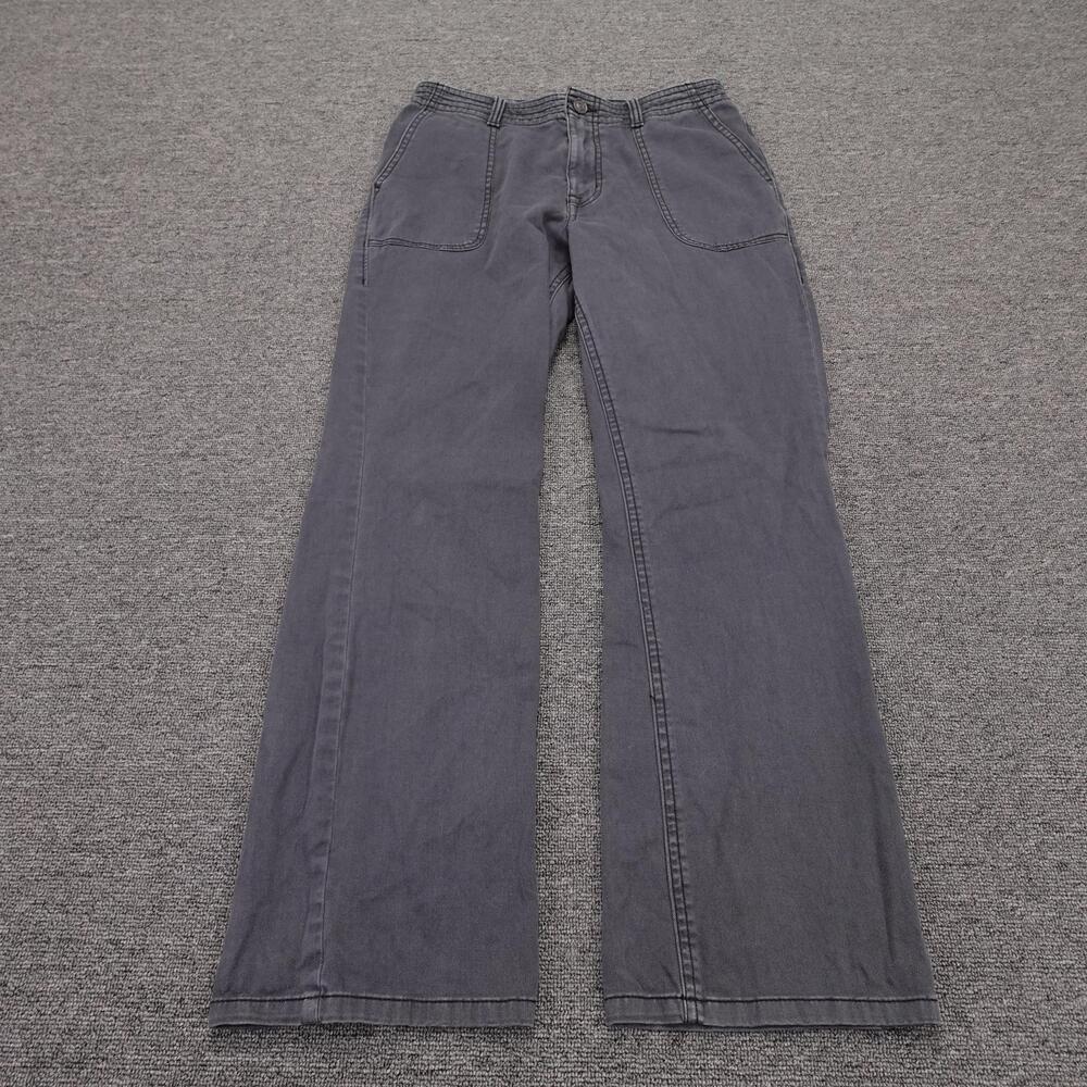 PrAna Sancho Slim Pants Womens 4 Gray Organic Cotton Stretch Twill Straight Leg